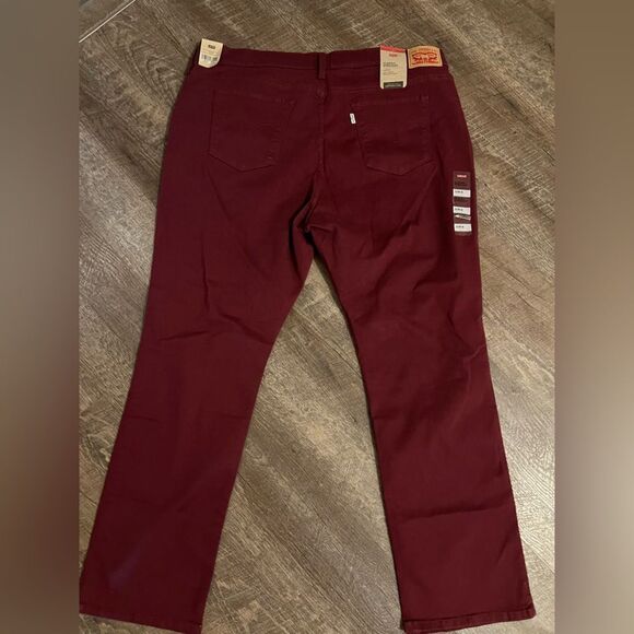 Levi's Plus Classic Straight Jeans Windsor Wine- Size 20W - Picture 5 of 13